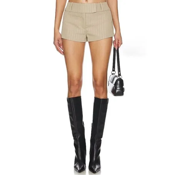 NWT NBD Reade Micro Short in Khaki Green - Picture 2 of 6